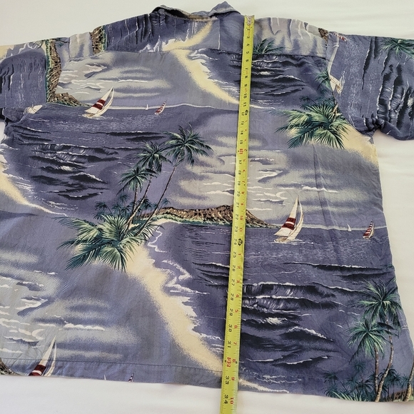 Tommy Bahama XXL Mens 100% Silk Short Sleeve Button Up Shirt - Picture 11 of 12